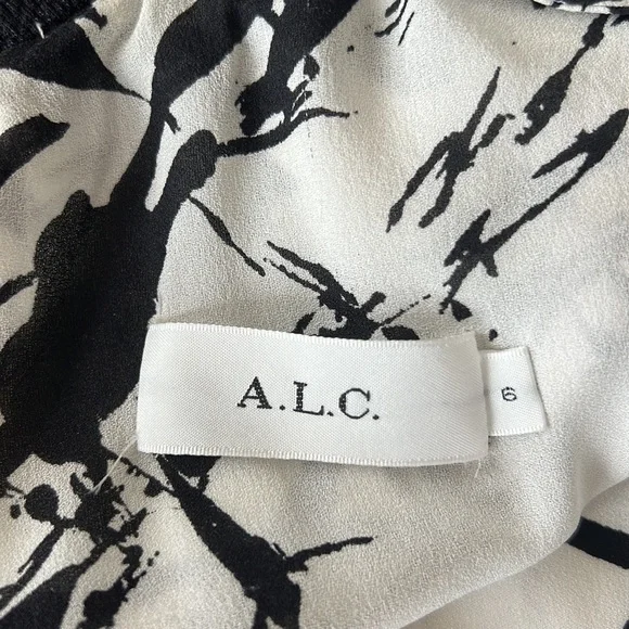 A.L.C. Isley Printed Mock-Neck Dress